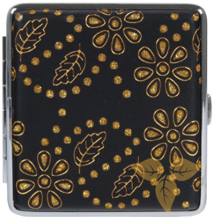 06378 Портсигар д/20 сиг, "Art of Nature" золотой, 80 мм фото