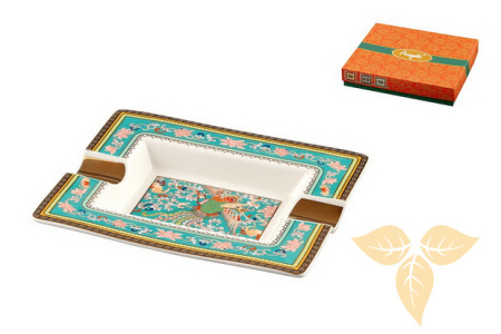 422005 Пепельница для 2-х сигар из китайского фарфора 20x17x2,5cm фото