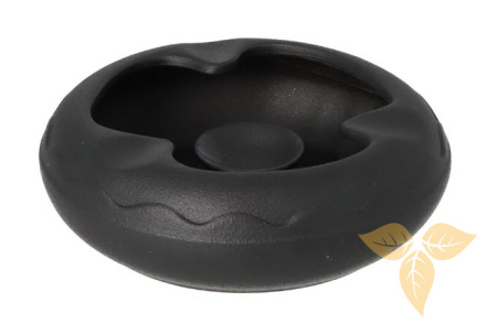 423040 Пепельница для сигар керамика, черная 15х4,5  см фото