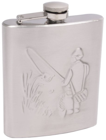 22292 Фляжка хром "рыбак" 7oz (207мл)