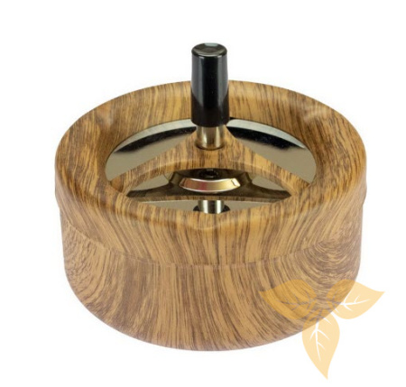 06060 Пепельница вращающаяся 130 мм "дерево" фото