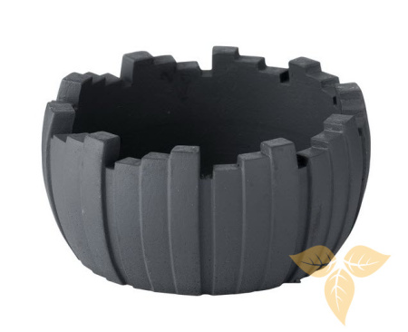 401035 Пепельница настольная керамическая серая 12x6 cm фото