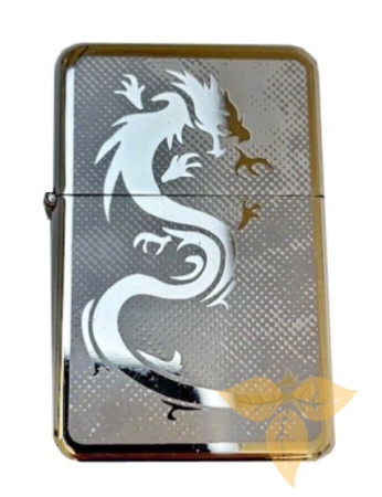 03182 Зажигалка бензиновая FARO Z16 "Dragon gray" фото