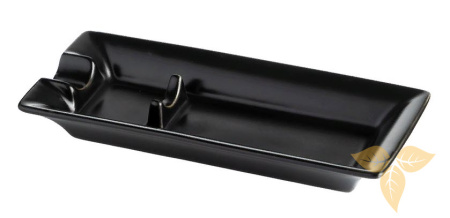 421013 Пепельница для 1-й сигары керамика, черная 17х7,3х1,5 см фото