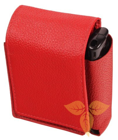 08132 Футл д/пач сиг, красн кож, карм для заж фото