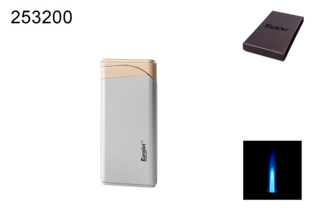 25320 Зажигалка EUROJET Slider турбо серебряный лак фото