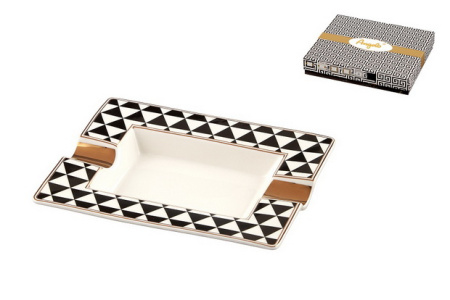 422006 Пепельница для 2-х сигар из китайского фарфора 20x17x2,5cm фото