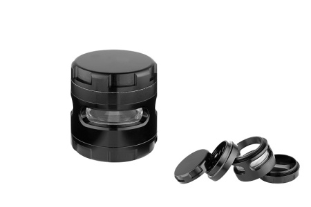 340165 Измельчитель для табака черный металл (5 частей) фото