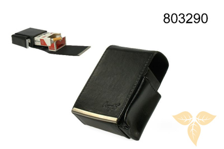803290 Футляр д/пачки сигарет,черный, кож зам фото