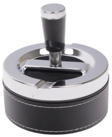 22307 Пепельница вращающаяся 95 мм кожа/ПВХ фото