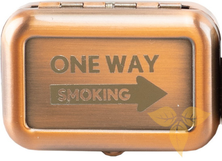 11545 Пепельница карманная "One way Smoking" "медная" фото
