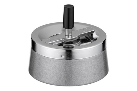 430001 Пепельница вращающаяся серебристая 110 мм фото