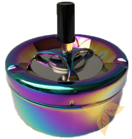 37011 Пепельница вращающаяся 110 мм радужная фото