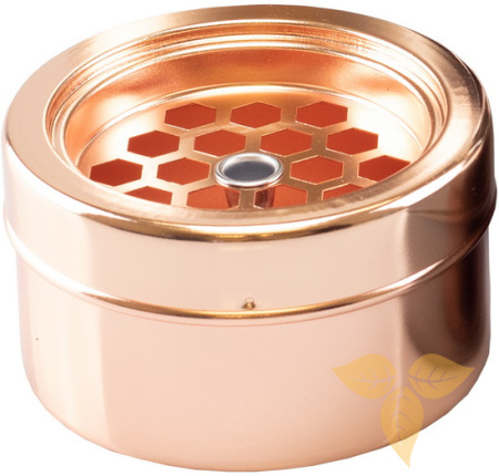 11525 Пепельница метал. "Сетка" "розовое золото" фото