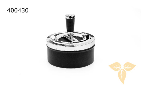 40043А Пепельница вращающаяся черная 110 мм фото