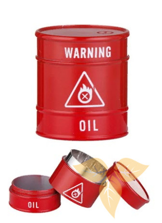 340030 Измельчитель для табака "бочка с маслом" металл (3 части, диам. 40мм) фото