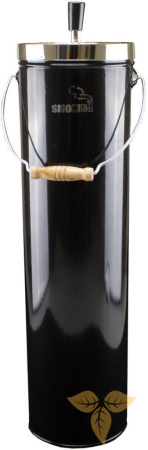 11291 Пепельница вращающаяся напольная черная 13.5 x 50 см фото