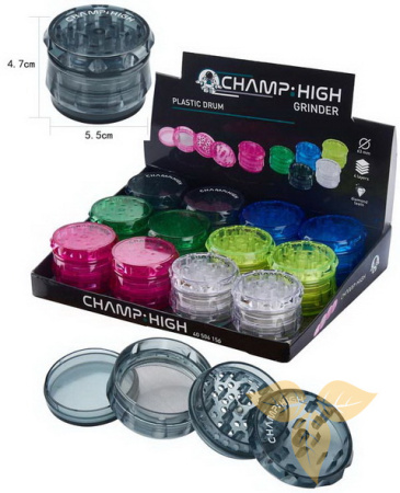 506156 Измельчитель для табака пластик (4 части, диам. 63мм) фото