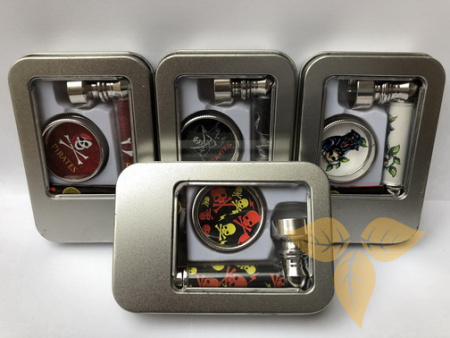 07207 Трубка курительная с измельчителем д/табака фото