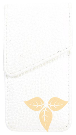 08182 Футляр д/пачки сиг суперслим, 100мм, белая перламутровая кожа фото