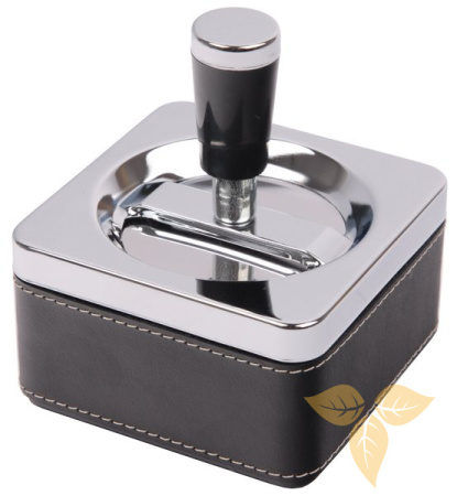 22031 Пепельница вращающаяся квадр кожа/ПВХ фото
