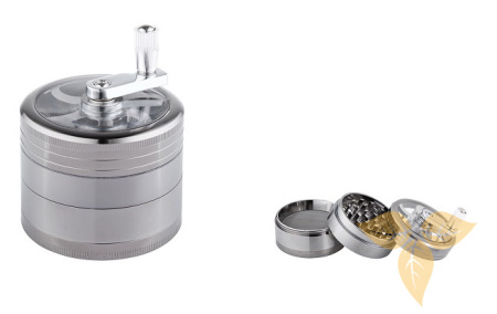 340050 Измельчитель для табака металл (4 части, диам. 54мм) фото