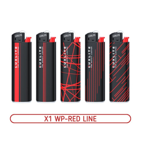 Зажигалки механические X1 WP RED LINE фото