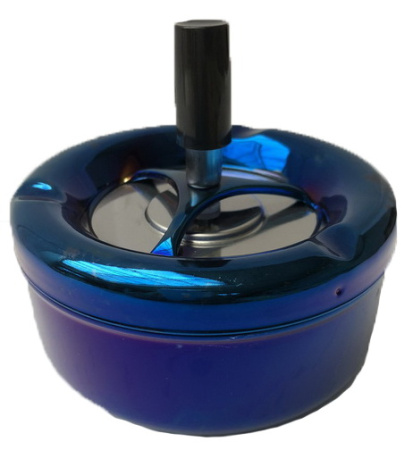 37013 Пепельница вращающаяся 110 мм синий металлик фото