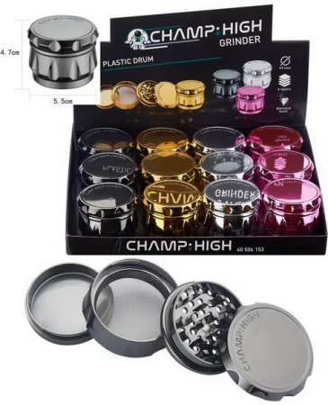 506153 Измельчитель для табака пластик (4 части, диам. 63мм) фото