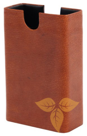 08239 Футляр для пачки сигарет коричневый нат кожа фото