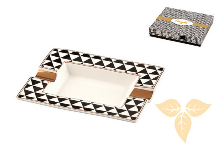 422006 Пепельница для 2-х сигар из китайского фарфора 20x17x2,5cm фото