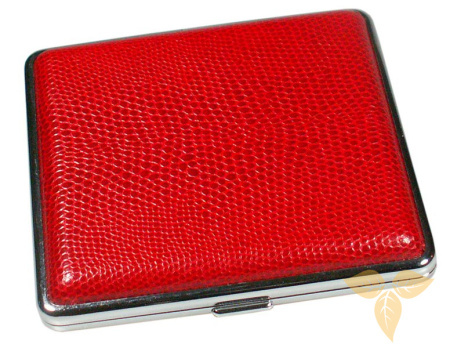 06343 Портсигар д/20 сиг, красный , 80 мм фото
