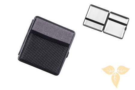 801445 Портсигар ANGELO д/20 сигарет, серый, отделение для карт фото