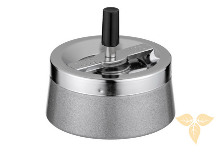 430001 Пепельница вращающаяся серебристая 110 мм фото